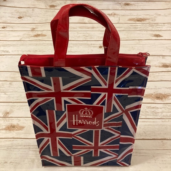 Harrods British Flash Reusable Shopping Bag Tote - Picture 1 of 12